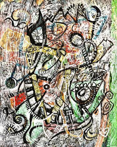 Print of Abstract Music Mixed Media by Pierpaolo Catini