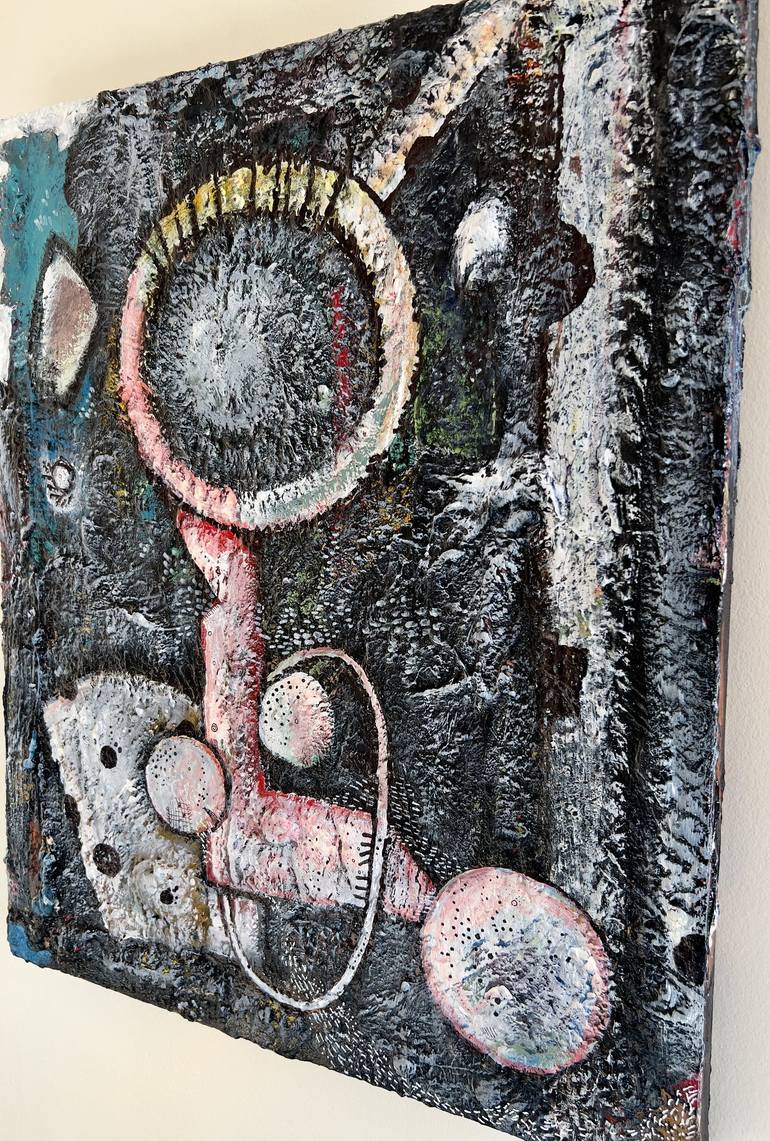 Original Abstract Outer Space Mixed Media by Pierpaolo Catini