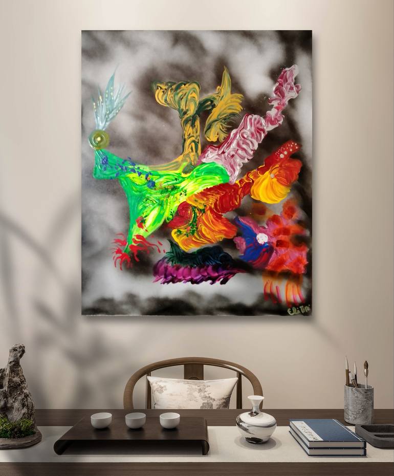 Original Abstract Painting by Eli Tin