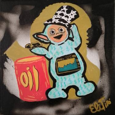 Original Pop Art Cartoon Paintings by Eli Tin