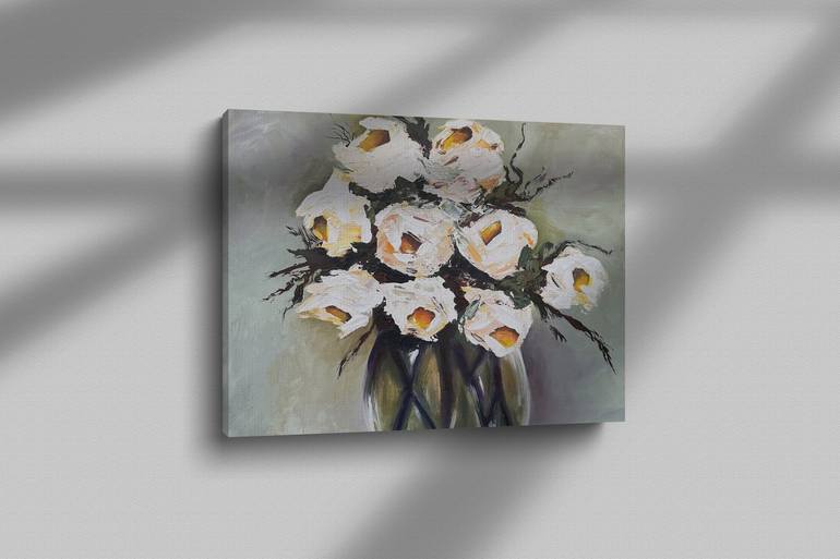 Original Impressionism Floral Painting by Roxana Khonkulova