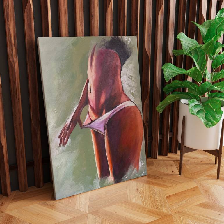 Original Modern Women Painting by Roxana Khonkulova