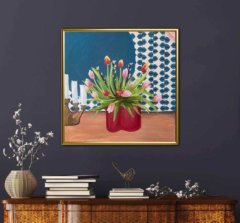 Original Realism Floral Painting by Roxana Khonkulova