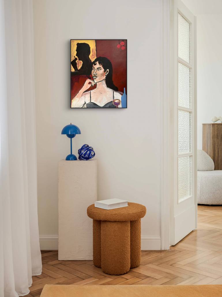 Original Abstract People Painting by Roxana Khonkulova
