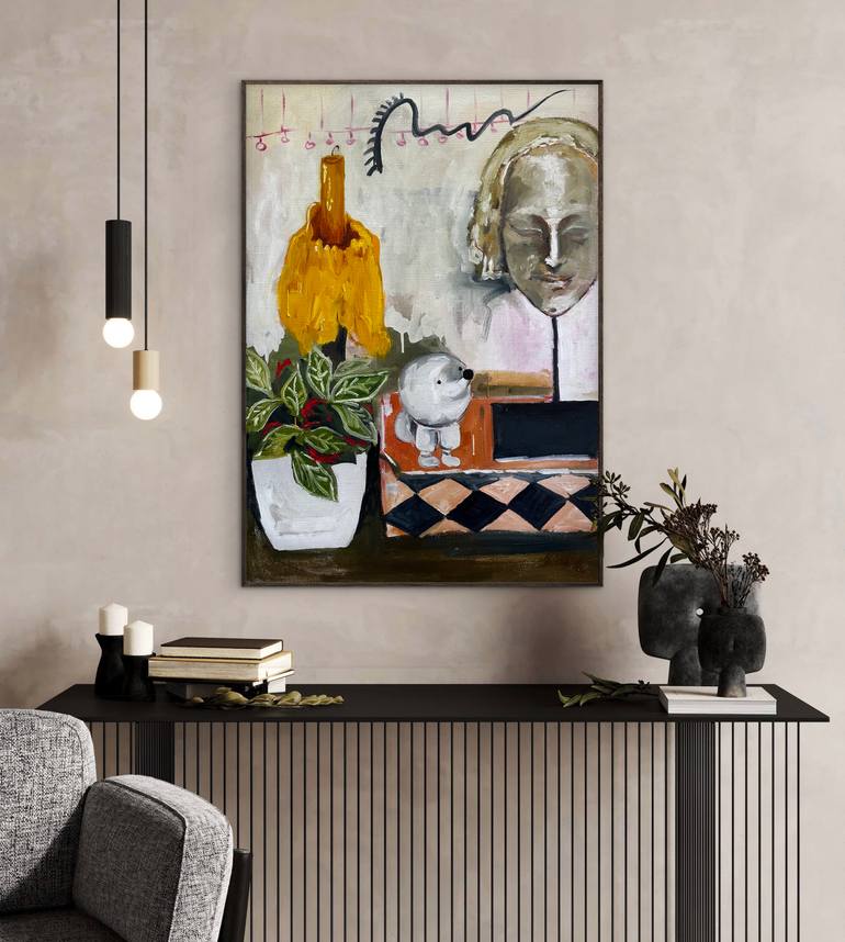 Original Contemporary Abstract Painting by Roxana Khonkulova