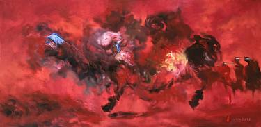 Original Abstract Expressionism Abstract Paintings by Liton Kar