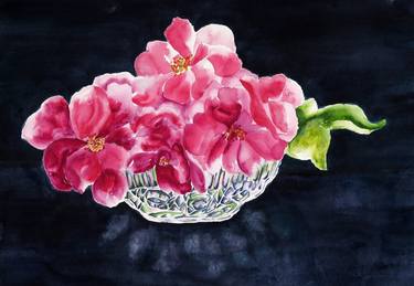 Original Fine Art Floral Paintings by Sherryl Perez