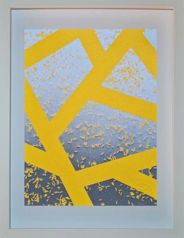 Original Abstract Geometric Paintings by CRYPSYBEAR Manuel Mahn