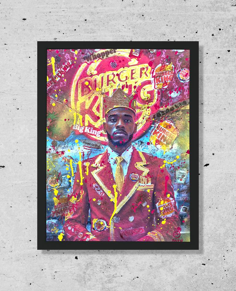 Original Portraiture Food & Drink Mixed Media by Crypsybear Manuel Mahn