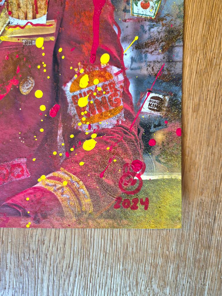 Original Portraiture Food & Drink Mixed Media by Crypsybear Manuel Mahn