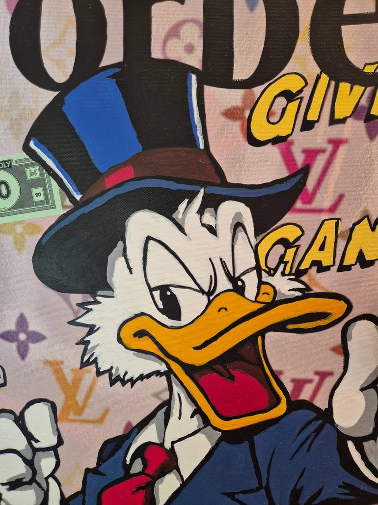 Original Pop Art Cartoon Painting by Crypsybear Manuel Mahn