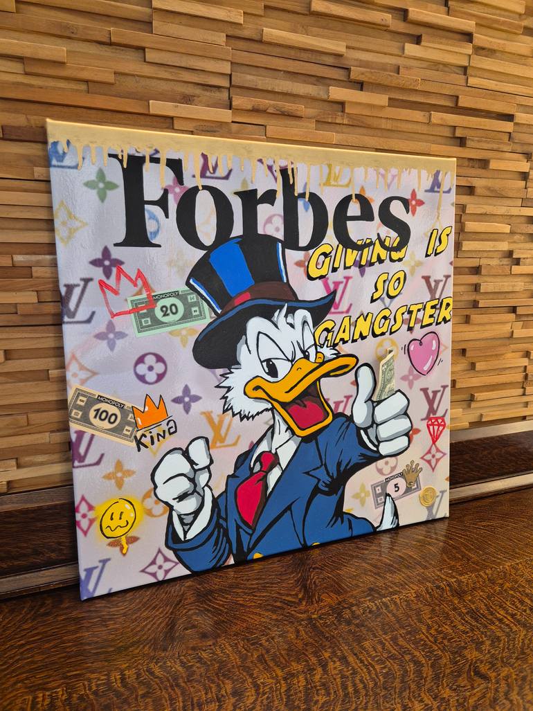 Original Pop Art Cartoon Painting by Crypsybear Manuel Mahn