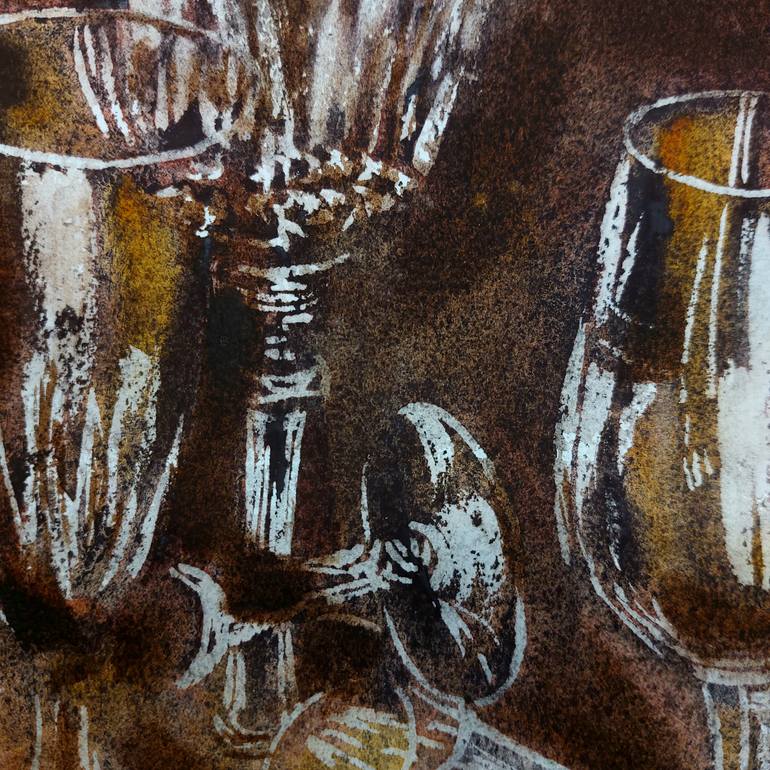 Original Art Deco Still Life Painting by Maria Moschenross