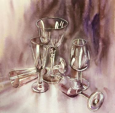 Original Contemporary Still Life Paintings by Maria Moschenross