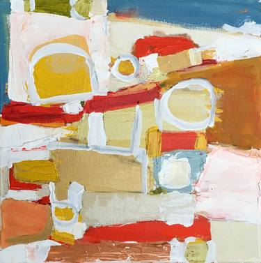Original Fine Art Abstract Paintings by Nancy Mona Russell