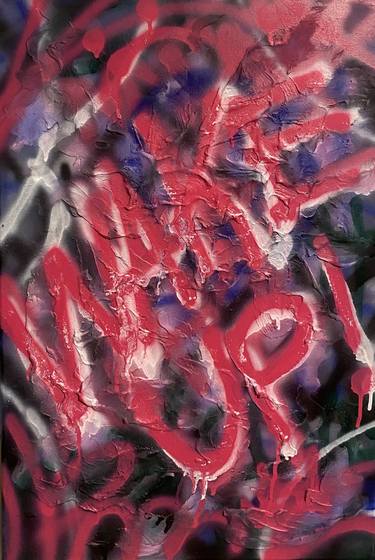 Original Abstract Expressionism Graffiti Paintings by Yasith Lokupathirage