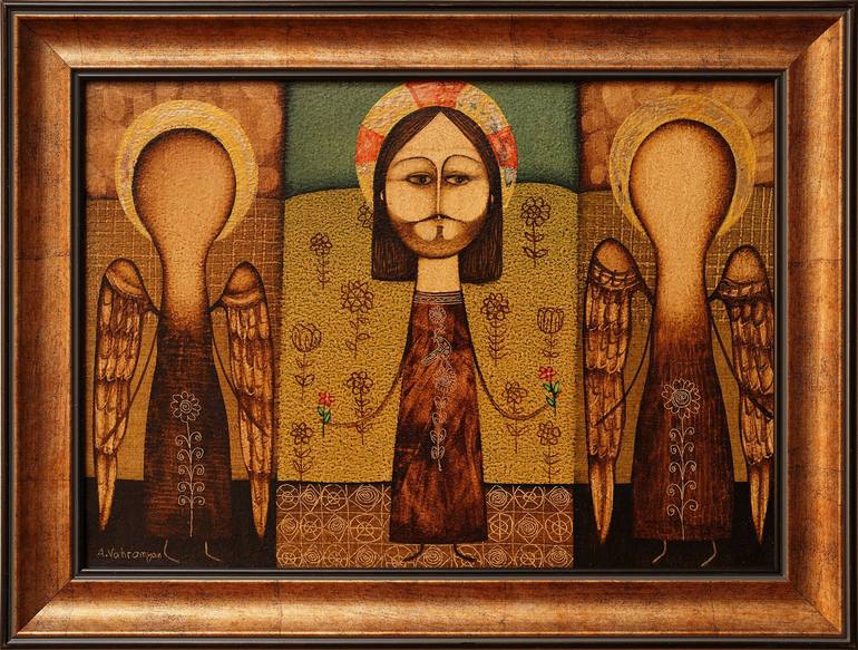 Original Fine Art Religion Painting by Armen Vahramyan