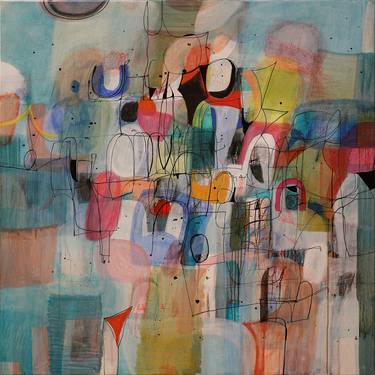 Original Fine Art Abstract Paintings by Armen Vahramyan