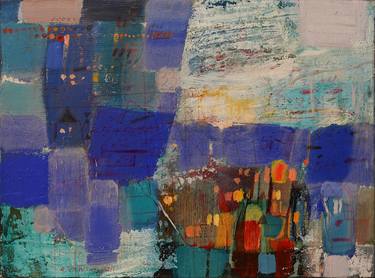 Abstraction in blue thumb