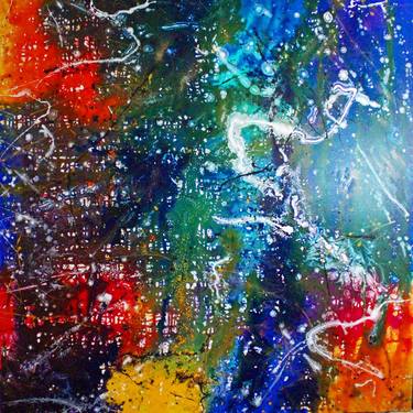 Original Abstract Expressionism Abstract Painting by Caroline Vis