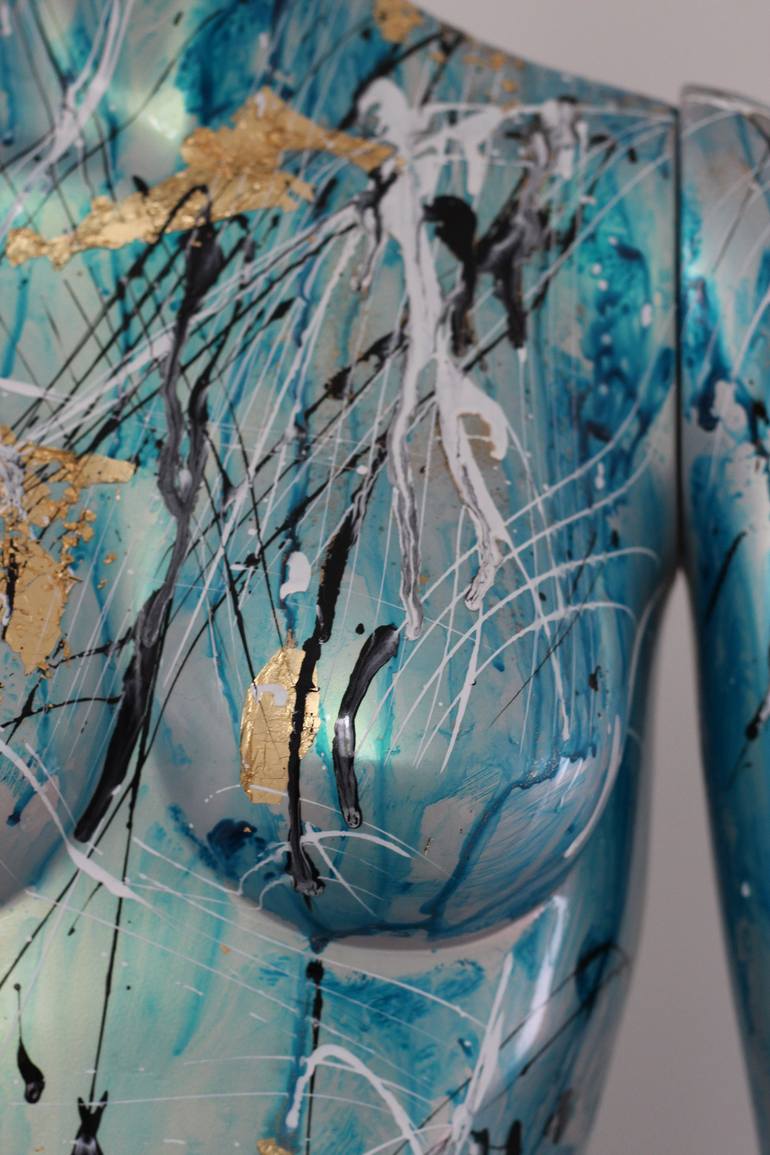 Original Abstract Expressionism Abstract Sculpture by Caroline Vis