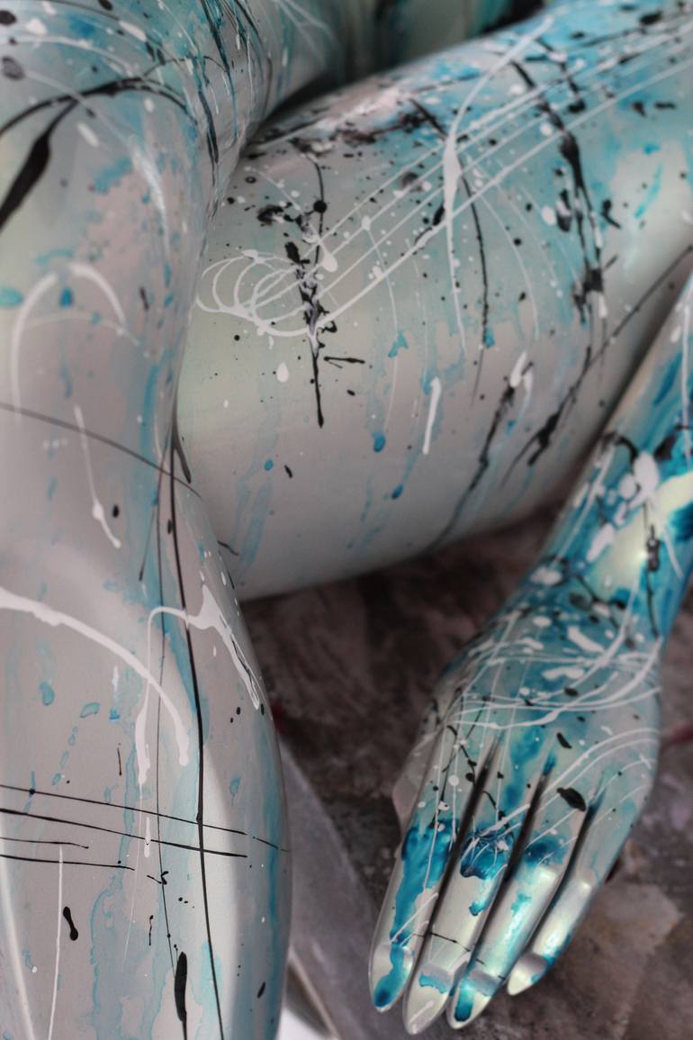 Original Abstract Expressionism Abstract Sculpture by Caroline Vis