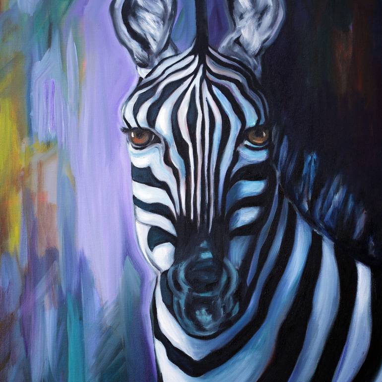 Original Abstract Animal Painting by J J  Galloway