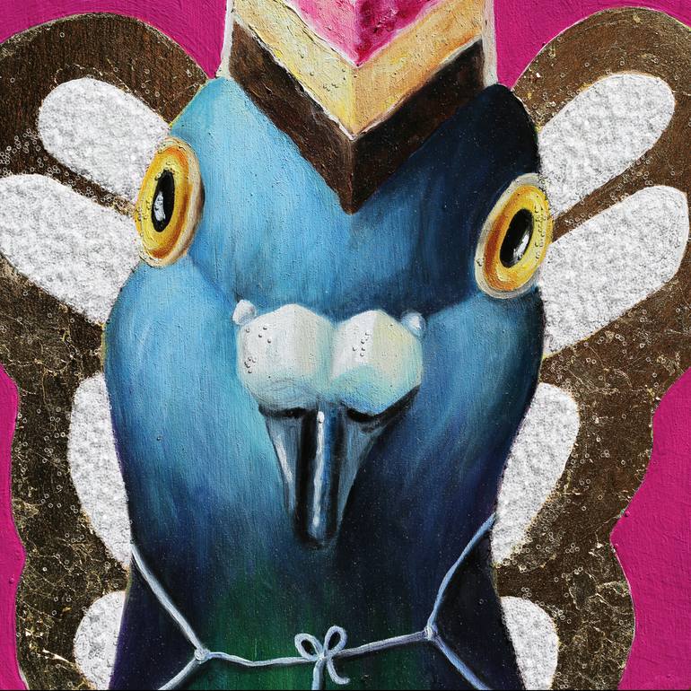 Original Documentary Animal Painting by J J  Galloway