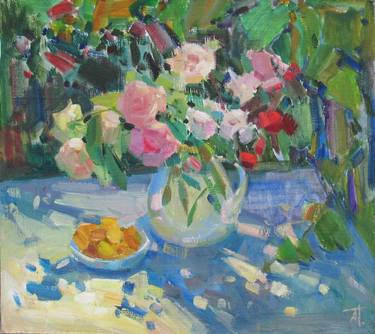 Original Impressionism Floral Paintings by Anna Trachuk