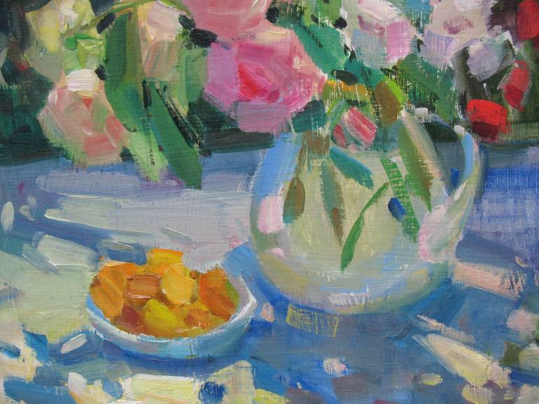 Original Impressionism Floral Painting by Anna Trachuk
