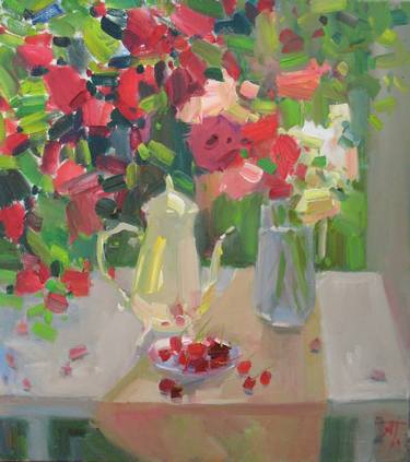 Original Impressionism Floral Paintings by Anna Trachuk