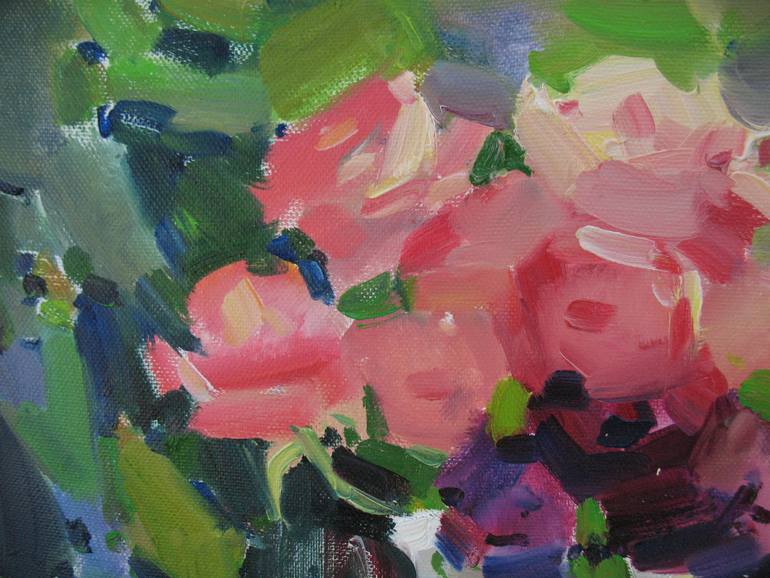 Original Impressionism Floral Painting by Anna Trachuk