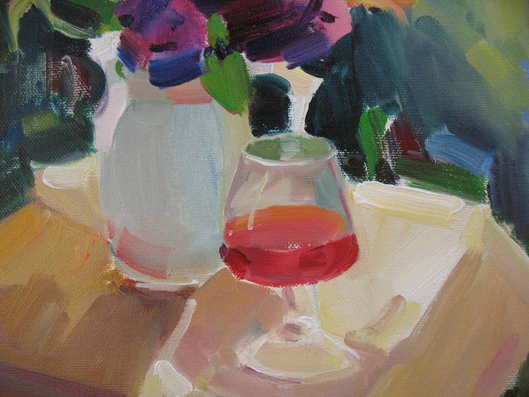 Original Impressionism Floral Painting by Anna Trachuk