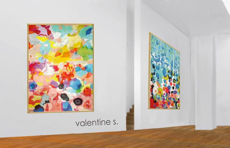 Original Abstract Expressionism Abstract Painting by Valentine Savova