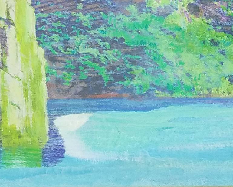 Original Impressionism Landscape Painting by Valentine Savova