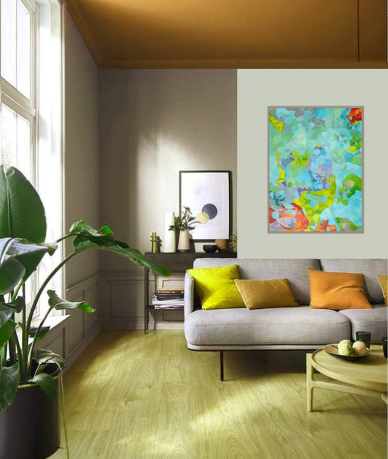 Original Abstract Painting by Valentine SAVOVA