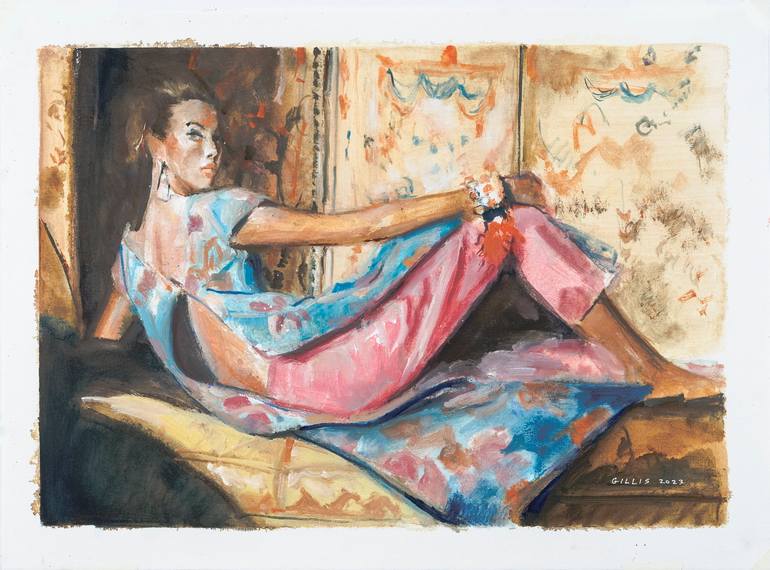 Original Classicism Fashion Painting by Scott Gillis
