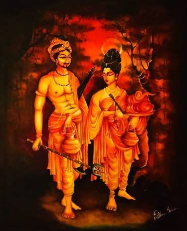 Print of Realism Culture Paintings by Sajith Nissanka