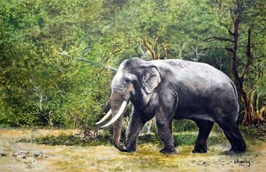 Print of Animal Paintings by Chamley Fernando