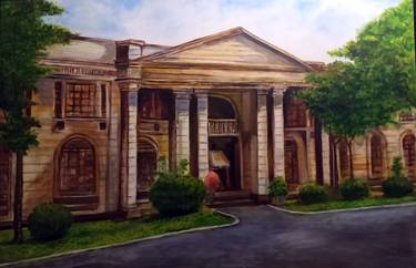 Print of Architecture Paintings by Chamley Fernando