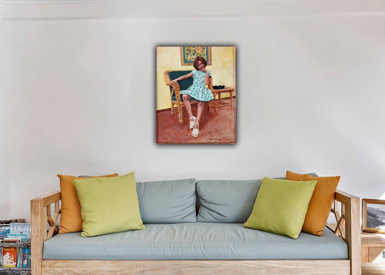 Original Photorealism Children Painting by Brindley Jayatunga