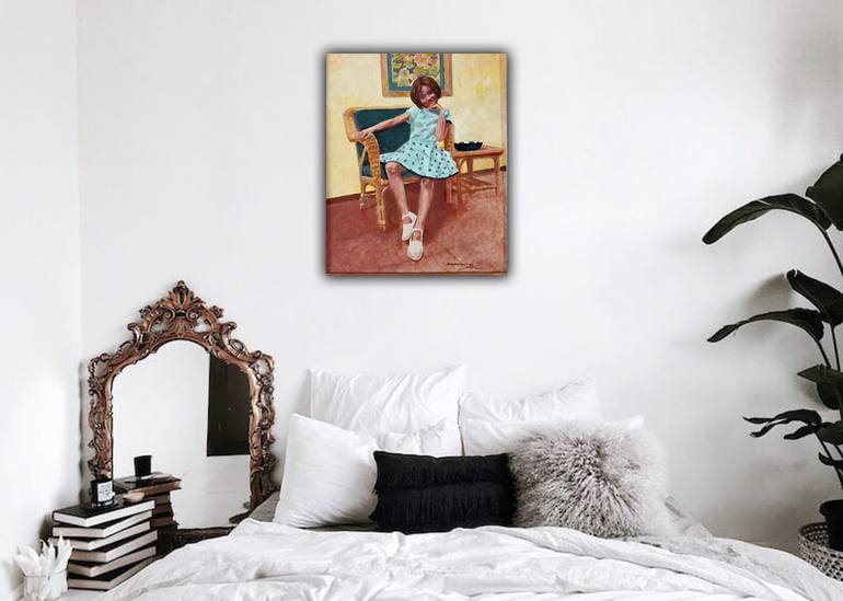 Original Photorealism Children Painting by Brindley Jayatunga