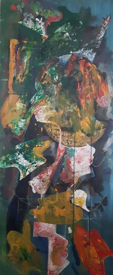 Original Impressionism Abstract Paintings by Sampath Koralage