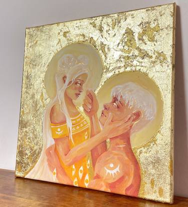 Original Figurative Religion Paintings by Julie Claire Heck