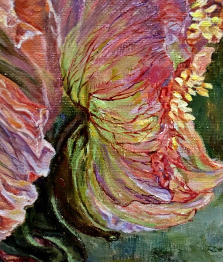 Original Impressionism Floral Painting by Olha Vasyshcheva