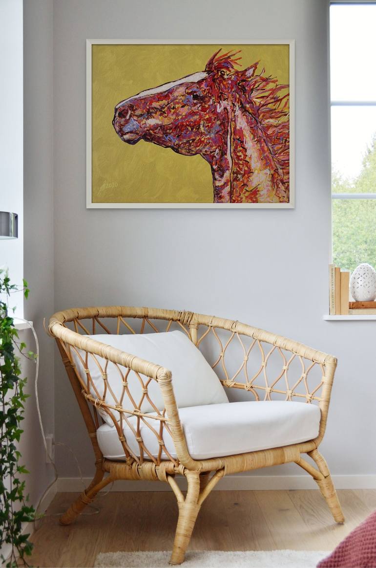 Original Contemporary Horse Painting by Sol Luckman