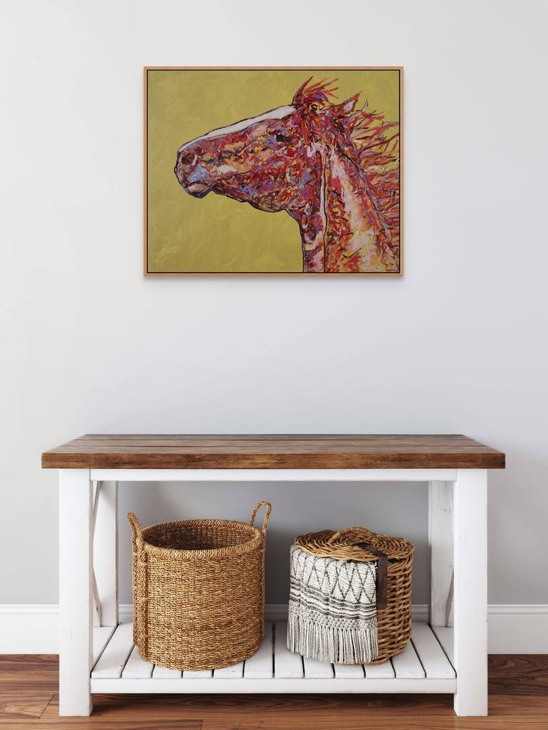 Original Contemporary Horse Painting by Sol Luckman