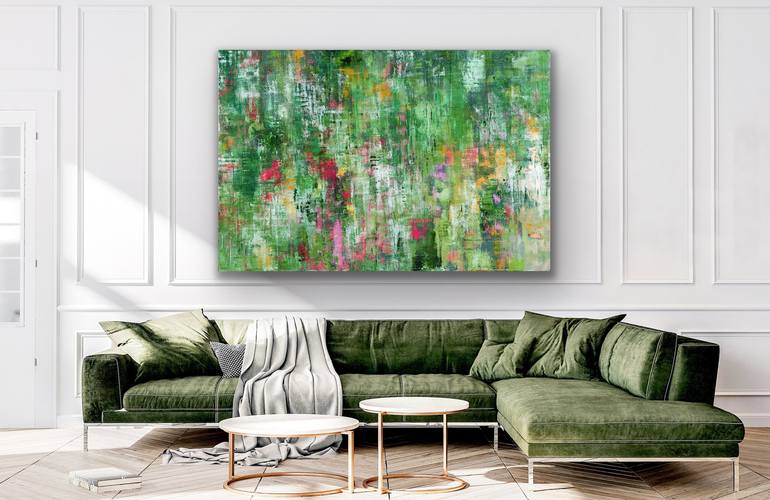 Original Abstract Expressionism Abstract Painting by Olena Bogatska