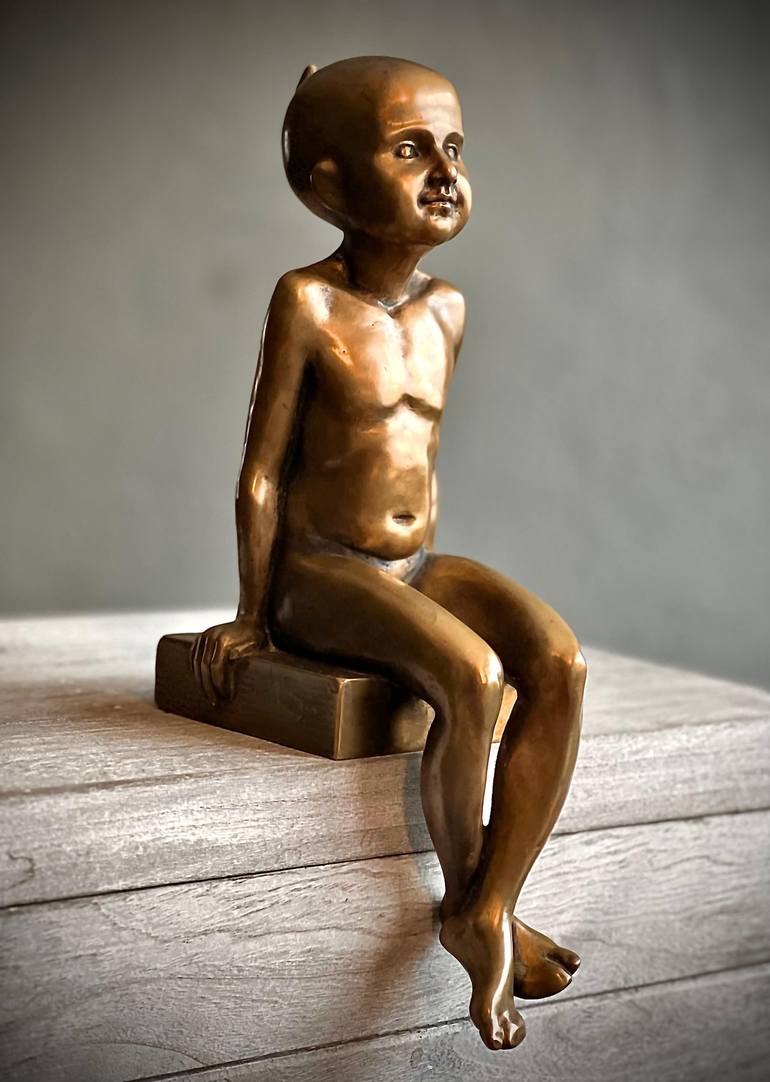 Original Realism Children Sculpture by Aleksander Makarenko