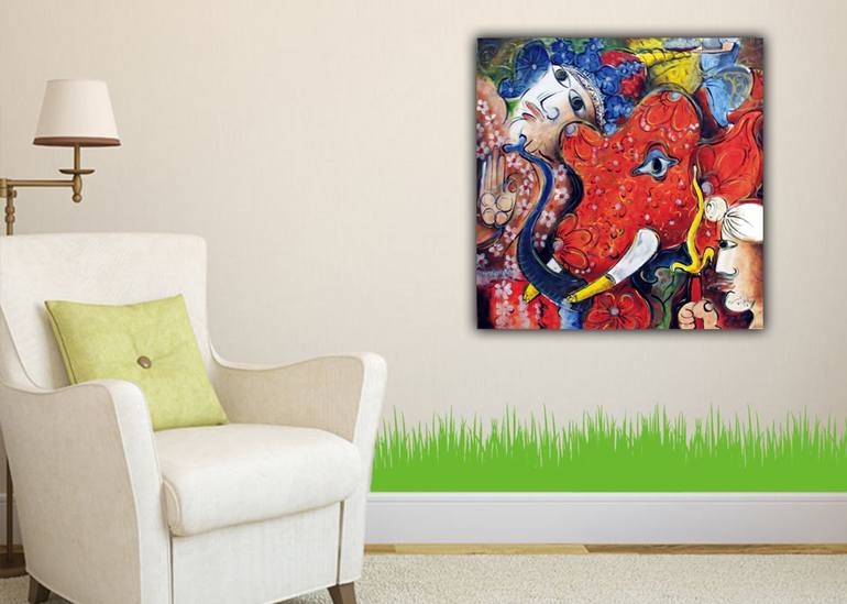 Original Expressionism Abstract Painting by Dammith Krishantha